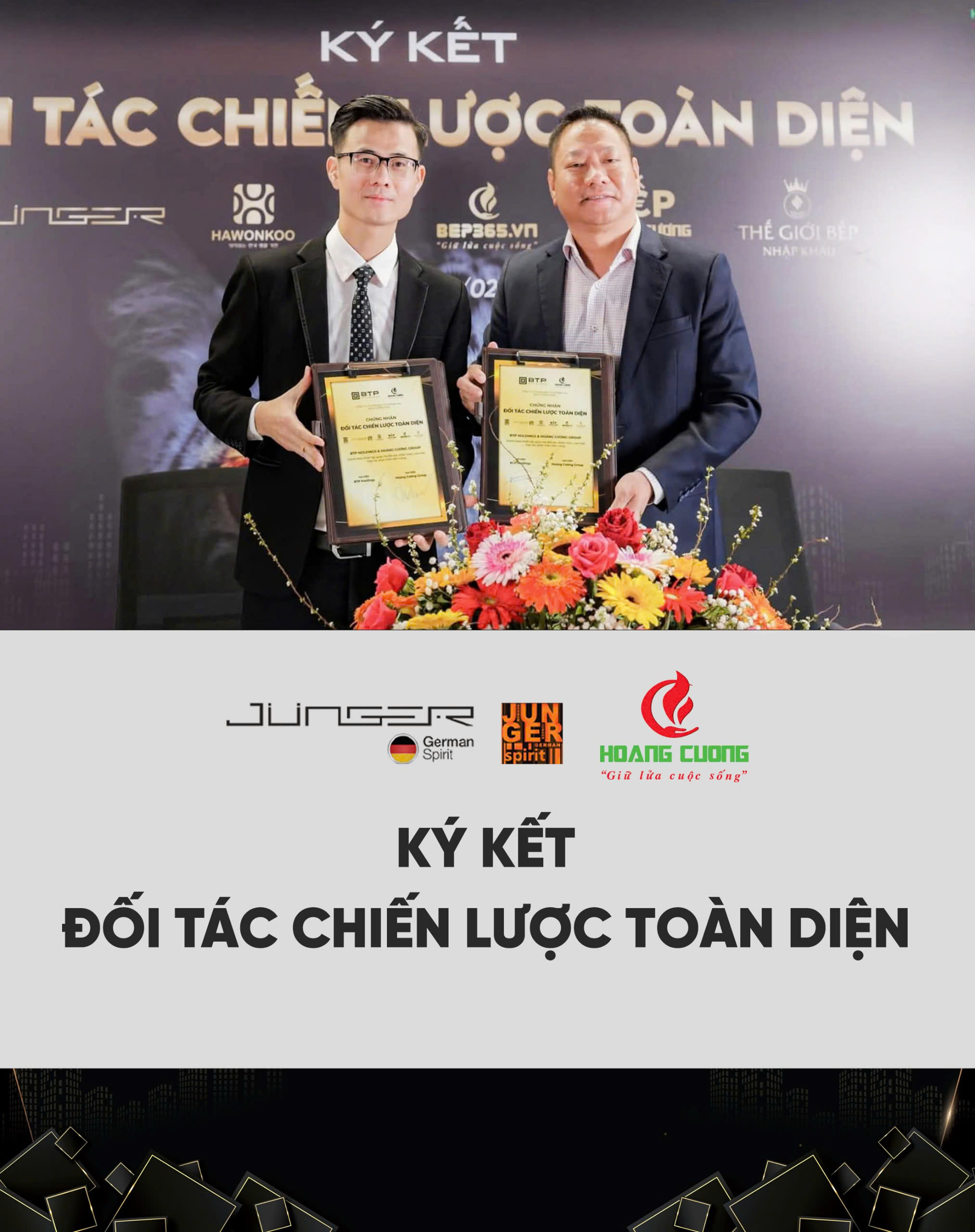 Ký kết đối tác chiến lược Junger & Hoàng Cương