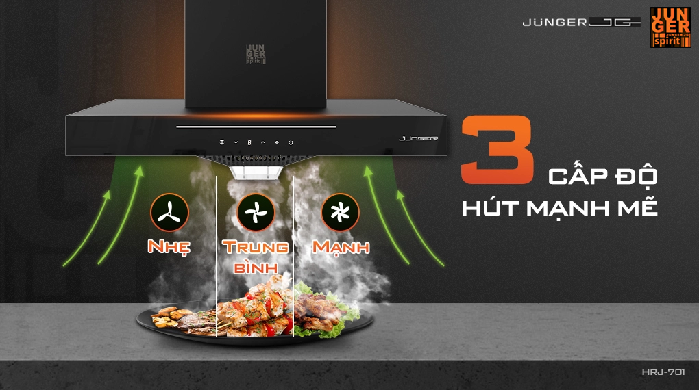 Máy hút mùi áp tường Junger HRJ-701