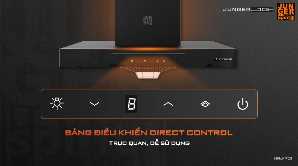 Bảng điều khiển cảm ứng Direct Control trực quan, dễ hiểu, dễ sử dụng