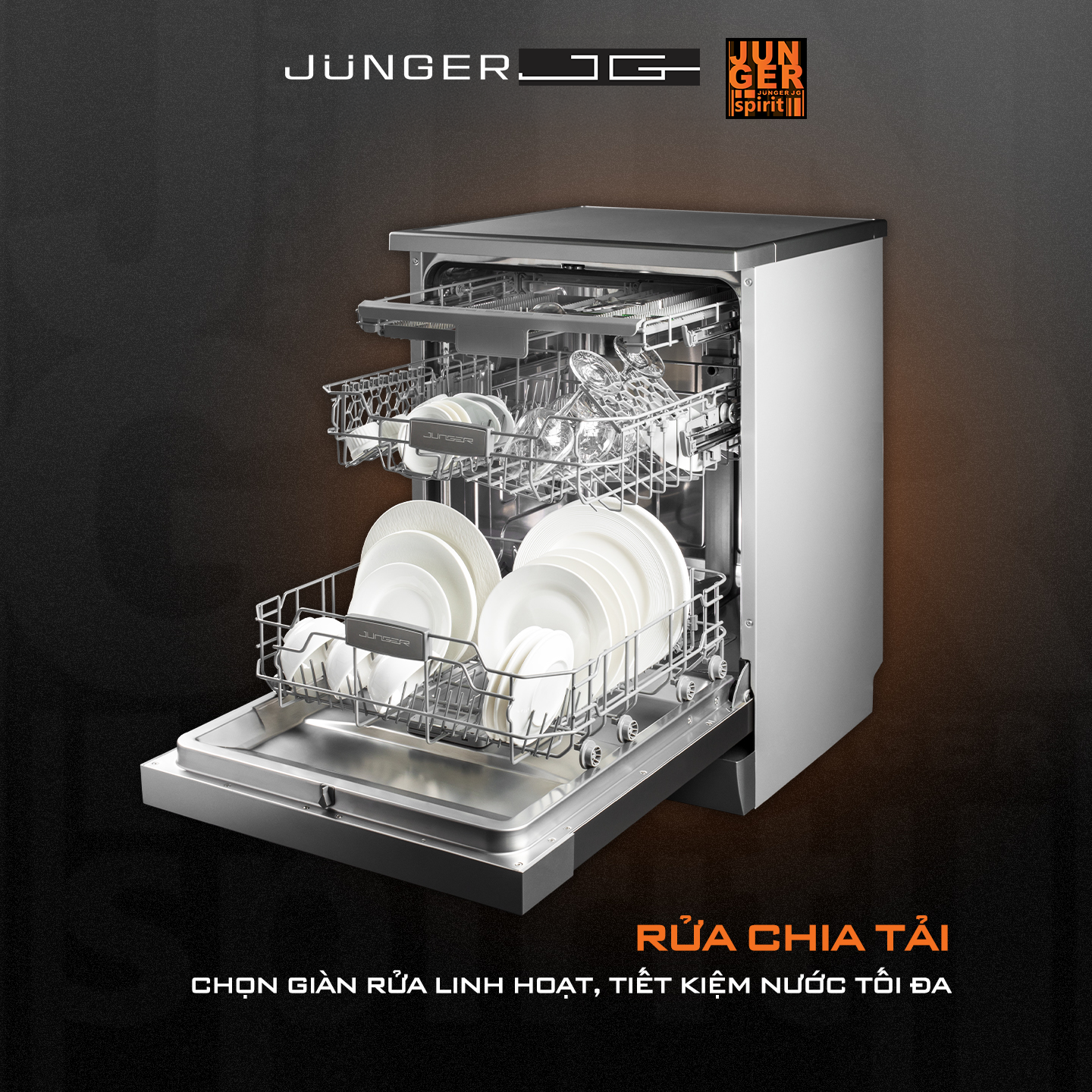 Máy rửa bát Junger DWJ-600