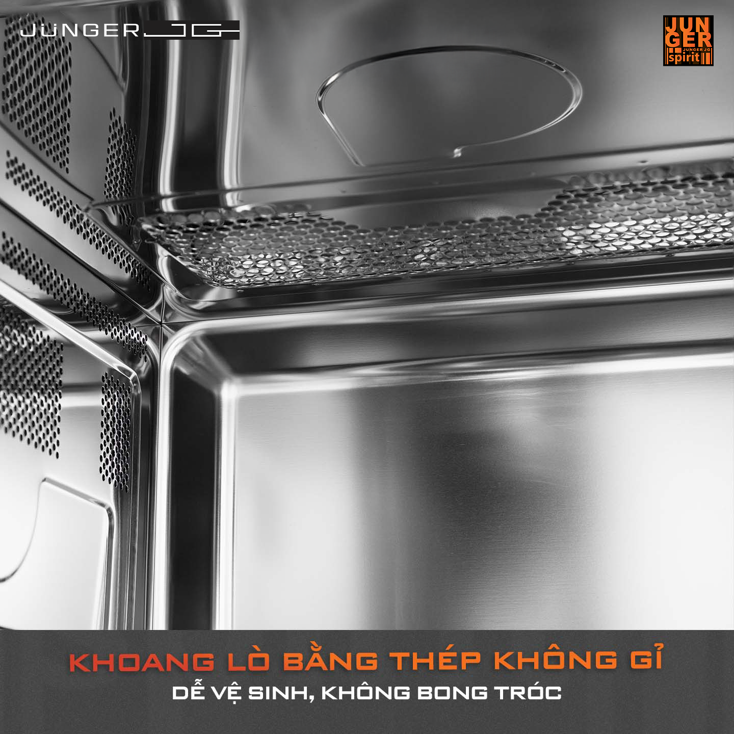 Chất liệu thép không gỉ cao cấp kết hợp kính cường lực mang đến độ bền bỉ vượt trội.