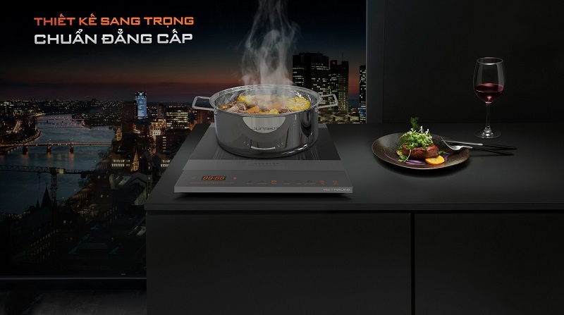 Bếp từ đơn Junger CEJ-106-I sở hữu thiết kế hiện đại chuẩn đẳng cấp Đức nâng tầm không gian sống.