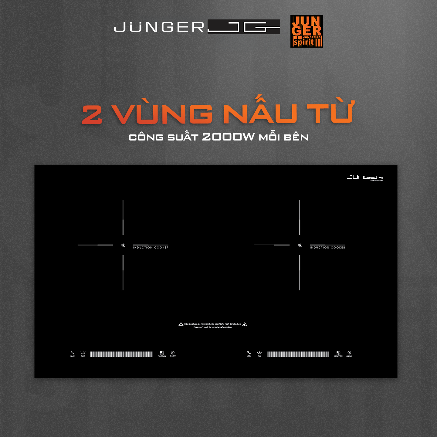 NKD-22+ giúp kiểm soát nhiệt tối ưu với 8 mức công suất linh hoạt, tối đa lên đến 2000W, cùng 8 mức cài đặt nhiệt độ nấu từ 60°C – 240°C.