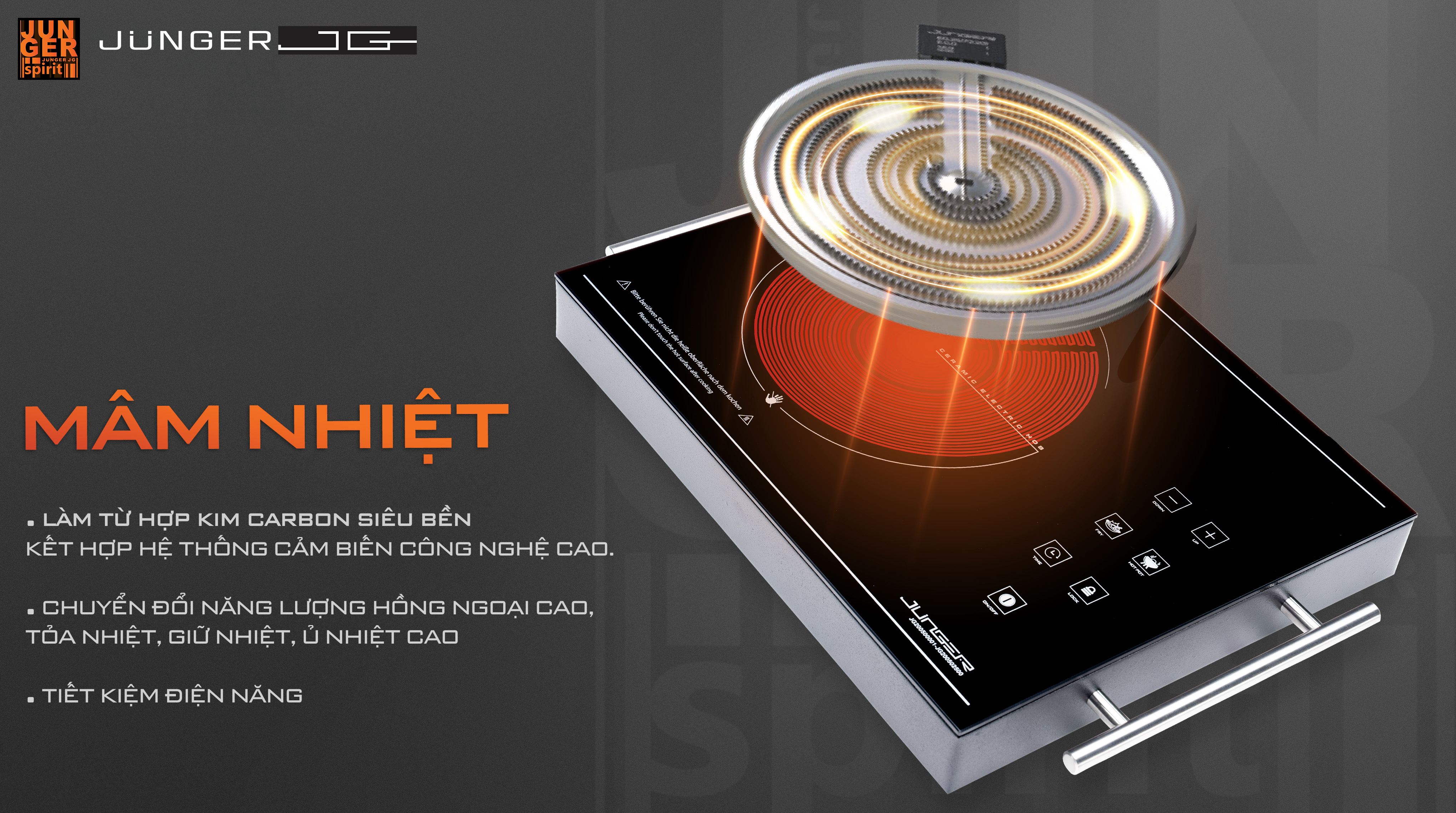 Bếp đơn hồng ngoại Junger ASC-86