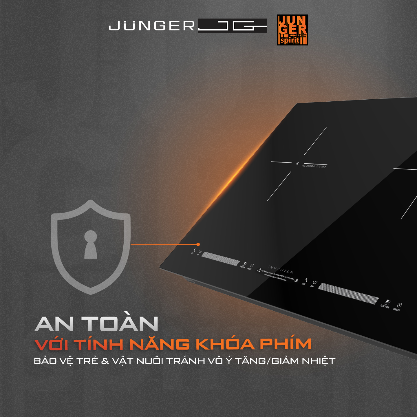 Junger NKD-22+ còn được tích hợp rất nhiều tính năng tự động đột phá mang đến sự tiện lợi và bảo vệ an toàn tối đa khi sử dụng