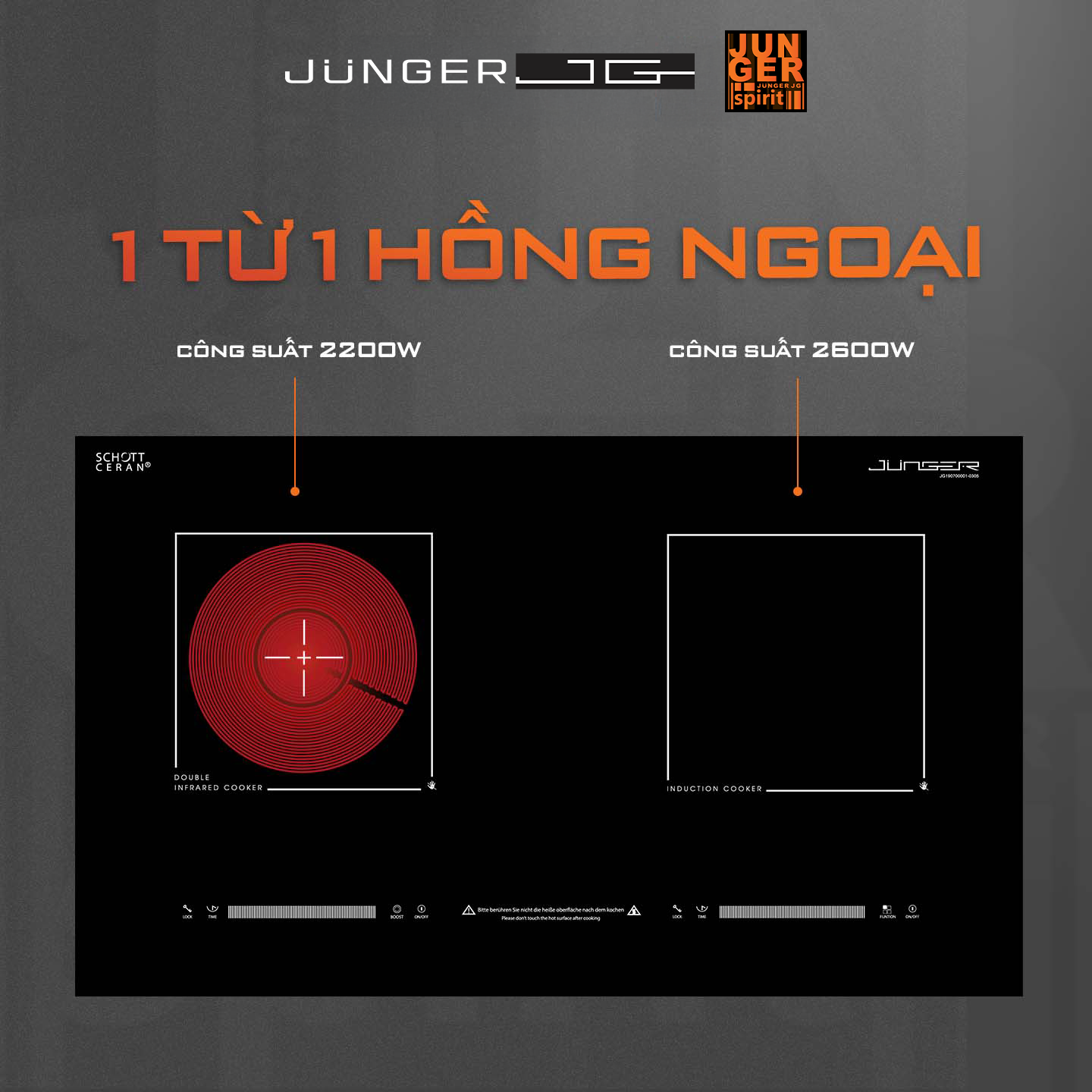 Bếp từ hồng ngoại Junger MTD-18