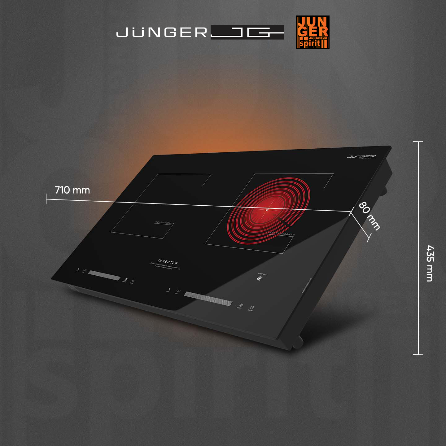 NKD-20 sở hữu kích thước tinh gọn, đáp ứng mọi nhu cầu thiết kế và bố trí bếp.